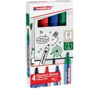 Edding 4-383-4-2 Marqueur pour tableau à feuilles mobiles