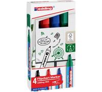 Edding 4-383-4-2 Marqueur pour tableau à feuilles mobiles EDDING - 383 Flipchart-Marker farbsortiert 1.0 - 5.0 mm 4 St. multicolore 1 pc(s)