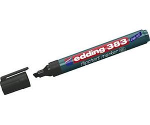 Edding 4-383001 Marqueur pour tableau à feuilles mobiles 383 pointe biseau 1 - 5 mm noir
