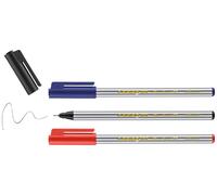 Edding 4-89-3-1999 Stylo feutre fin noir, rouge, bleu 0.3 mm 3 pc(s)