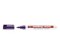 edding Marqueur permanent 400 - pointe ronde fine 1 mm - sèche vite - violet - 1 stylo