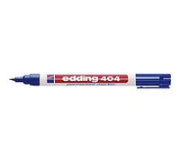 Edding Marqueur permanent 404 – pointe ronde 0,75 mm – résiste à l'eau – bleu 10 unités