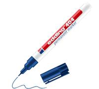 Edding 404 Marqueur permanent - bleu - 1 stylo - pointe ronde extra fine,75 mm - sèche vite, résiste à l'eau et aux frottements - pour carton, plastique, bois, métal, verre