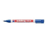 Edding Marqueur permanent 404 – pointe ronde 0,75 mm – résiste à l'eau – bleu 10 unités