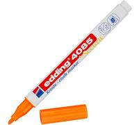 Edding 4085 Marqueur craie liquide - orange fluorescent - 1 feutre craie liquide - 1-2 mm - feutre craie effacable pour écrire sur les vitres,le verre - feutre craie ardoise aux couleurs opaques