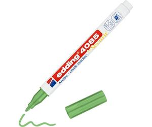 edding 4085 Marqueur craie liquide - vert métallisé - 10 feutres craie liquide - 1-2 mm - feutre craie effacable pour écrire sur les vitres,le verre - feutre craie ardoise aux couleurs opaques