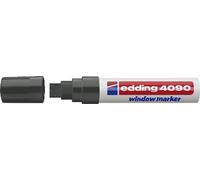 Edding 4090 4-4090001 Marqueur craie noir 4 mm, 15 mm