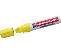Edding 4090 4-4090065 Marqueur craie jaune fluorescent 4 mm, 15 mm