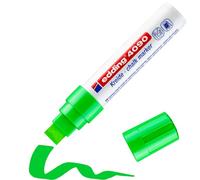 Edding 4090 Marqueur craie liquide - vert clair - 1 feutre craie liquide - 4-15 mm - feutre craie effacable pour écrire sur les vitres,le verre - feutre craie ardoise aux couleurs opaques