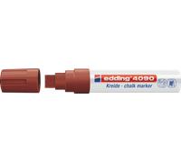 edding Marqueur craie liquide 4090 – pointe biseautée 4–15 mm – marron – effaçable