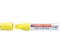 Edding 4090 4-4090065 Marqueur craie jaune fluorescent 4 mm, 15 mm