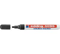 Edding 4095 4-4095001 Marqueur craie noir 4 mm, 15 mm