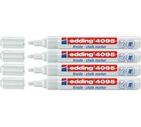 Edding 4095 Marqueur craie liquide conique Blanc