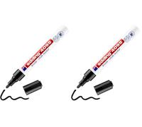 Edding 4095 Marqueur craie liquide - noir - 1 feutre craie liquide - pointe ronde 2-3 mm - feutre craie effacable pour écrire sur les vitres,le verre - feutre craie ardoise aux couleurs opaques