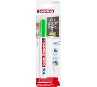 Edding 4095 Marqueur craie liquide - vert clair - 1 feutre liquide - pointe ronde 2-3 mm - feutre craie effacable pour écrire sur les vitres,le verre - feutre ardoise aux couleurs opaques