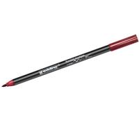 Edding 4200 Feutre Pointe Pinceau pour Porcelaine - Cramoisi - 10 Stylos - Pointe Pinceau 1-4 mm - pour Peindre et Décorer la Céramique, Porcelaine - va au lave-vaisselle, Encre Opaque, Séchage Rapide