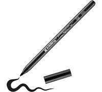 Edding 4200 Feutre pointe pinceau pour porcelaine - noir - 1 stylo - pointe pinceau 1-4 mm - pour peindre et décorer la céramique, porcelaine - va au lave-vaisselle, encre opaque, séchage rapide