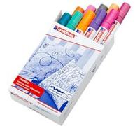 Edding Marqueur textile 4500 – pointe ronde 2–3 mm – lavable 60 °C – étui 10 couleurs (trend)