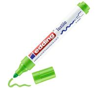 Edding 4500 Marqueur pour textiles - vert clair - 1 stylo - pointe ronde de 2-3 mm - feutre textile lavable en machine (60 °C) pour décorer le tissu - marqueur textile