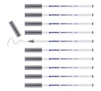 Edding 4600 Feutre pour textiles - gris - 10 pièces - pointe ronde de 1 mm - feutre textile lavable en machine (60 °C) pour décorer le tissu - marqueur textile