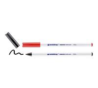 Edding 4600 Feutre Pour Textiles - Noir, Rouge - 10 Pièces - Pointe Ronde De 1 Mm - Feutre Textile Lavable En Machine (60 °C) Pour Décorer Le Tissu - Marqueur Textile
