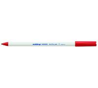 Edding 4600 Feutre pour Textiles - Rouge - Lot de 10 marqueurs - Pointe Ronde de 1 mm - Feutre Textile Lavable en Machine (60 °C) pour décorer Le Tissu - marqueur Textile