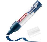 Edding 5000 Marqueur acrylique large - bleu nuit - 1 feutre acrylique imperméable - pointe biseautée 5-10 mm - peinture acrylique pour peindre sur la toile, le papier kraft, le bois et la pierre