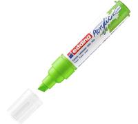 Edding 5000 Marqueur acrylique large - vert jaune - 1 feutre acrylique imperméable - pointe biseautée 5-10 mm - peinture acrylique pour peindre sur la toile, le papier kraft, le bois et la pierre