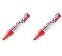 Edding 5000 Wide acrylic marker - red - 1 waterproof acrylic pen - wide chisel tip 5-10 mm (Lot de 2)