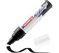 Edding 5000 Marqueur acrylique large - noir - 1 feutre acrylique imperméable - pointe biseautée large 5-10 mm - peinture acrylique pour peindre sur la toile, le papier kraft, le bois et la pierre