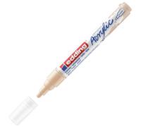 Edding 5100 Marqueur acrylique moyen - beige - 1 feutre acrylique imperméable - pointe ronde moyenne 2-3 mm - peinture acrylique pour peindre sur la toile, le papier kraft, le bois et la pierre