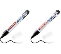 Edding 5100 Marqueur acrylique moyen - noir - 1 feutre acrylique imperméable - pointe ronde moyenne 2-3 mm - peinture acrylique pour peindre sur la toile, le papier kraft, le bois et la pierre, Unité
