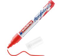EDDING 5100RT - Marqueur acrylique, 2 mm - 3 mm, rouge trafic