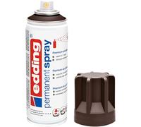 edding 5200 permanent spray - chocolate brown matt - 200 ml - acrylic paint for painting and decorating glass, metal, wood, ceramic, plastic, canvas - aerosol spray, acrylic spray, paint spray