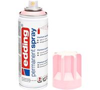edding 5200 permanent spray - pastel rose matt - 200 ml - acrylic paint for painting and decorating glass, metal, wood, ceramic, plastic, canvas - aerosol spray, acrylic spray, paint spray
