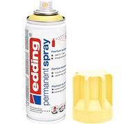 edding 5200 permanent spray - pastel yellow matt - 200 ml - acrylic paint for painting and decorating glass, metal, wood, ceramic, plastic, canvas - aerosol spray, acrylic spray, paint spray