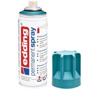 edding 5200 permanent spray - petrol matt - 200 ml - acrylic paint for painting and decorating glass, metal, wood, ceramic, plastic, canvas - aerosol spray, acrylic spray, paint spray