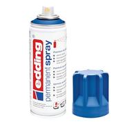 Edding 5200 spray permanent - bleu gentiane mat - 200 ml - peinture acrylique pour peindre ou décorer verre, métal, bois, céramique, plastique, toile - peinture acrylique en aérosol