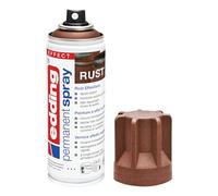 Edding 5200 spray permanent - effet rouille mat - 200 ml - peinture acrylique pour peindre ou décorer verre, métal, bois, céramique, plastique, toile - peinture acrylique en aérosol