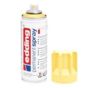 Edding 5200 spray permanent - jaune pastel - 200 ml - peinture acrylique pour peindre ou décorer verre, métal, bois, céramique, plastique, toile - peinture acrylique en aérosol
