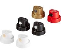 Edding 5200 spray permanent kit de buses de pulvérisation - 6 buses interchangeables dans 4 largeurs de pulvérisation différentes, du trait fin (1 cm) aux grandes surfaces (14 cm)