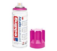 edding 5200 spray permanent - magenta - 200 ml - peinture acrylique pour peindre ou décorer verre, métal, bois, céramique, plastique, toile - peinture acrylique en aérosol