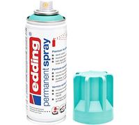 Edding 5200 spray permanent - turquoise - 200 ml - peinture acrylique pour peindre ou décorer verre, métal, bois, céramique, plastique, toile - peinture acrylique en aérosol