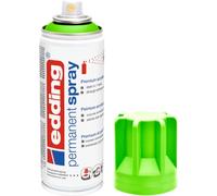 Edding 5200 spray permanent -vert fluorescent mat - 200 ml - peinture acrylique pour peindre ou décorer verre, métal, bois, céramique, plastique, toile - peinture acrylique en aérosol