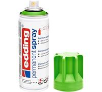 edding 5200 spray permanent - vert jaune mat - 200 ml - peinture acrylique pour peindre ou décorer verre, métal, bois, céramique, plastique, toile - peinture acrylique en aérosol