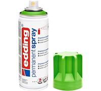 Edding 5200 spray permanent - vert jaune mat - 200 ml - peinture acrylique pour peindre ou décorer verre, métal, bois, céramique, plastique, toile - peinture acrylique en aérosol