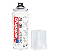 edding 5200 Vernis clair permanent en bombe - transparent et brillante - 200 ml - Vernis acrylique fini brillante - pour fixer et protéger la peinture - vernis en aérosol