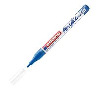 edding Marqueur acrylique 5300 fin – pointe ronde 1‑2 mm, imperméable – bleu (1 feutre)