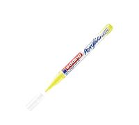 Edding 5300 Marqueur acrylique fin - jaune fluorescent - 1 feutre acrylique imperméable - pointe fine 1-2 mm- peinture acrylique pour peindre sur la toile, le papier kraft, le bois et la pierre
