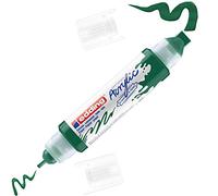 edding 5400 Marqueur acrylique 3D double pointe - vert - 1 tube peinture acrylique - double pointe 2-3,5-10 mm - peinture acrylique pour toile, carton, bois - stylos imperméables qualité artistique